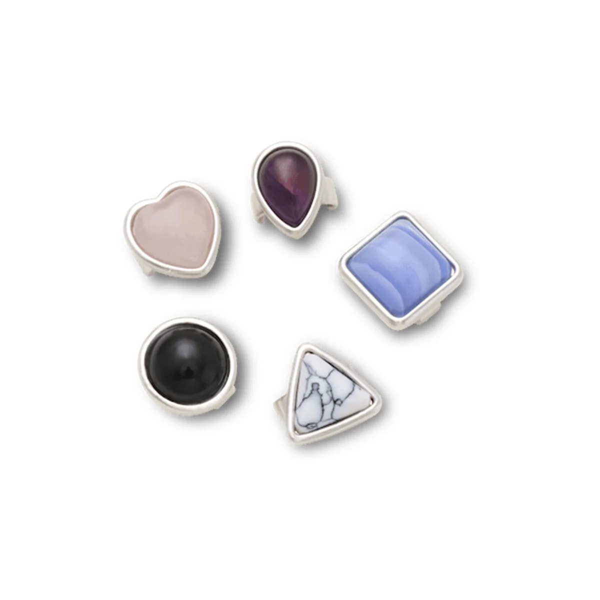 Sandal C Charms Gem Shapes 5 Pack