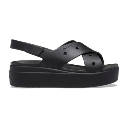 Brooklyn 4U Cross Strap Sandal - Black