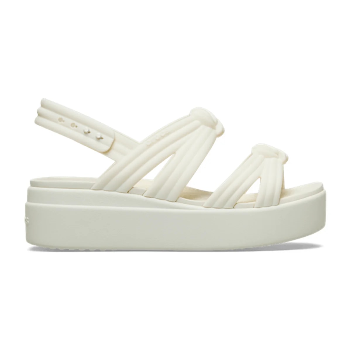 Brooklyn Low Wedge Knot Sandal - Ivory