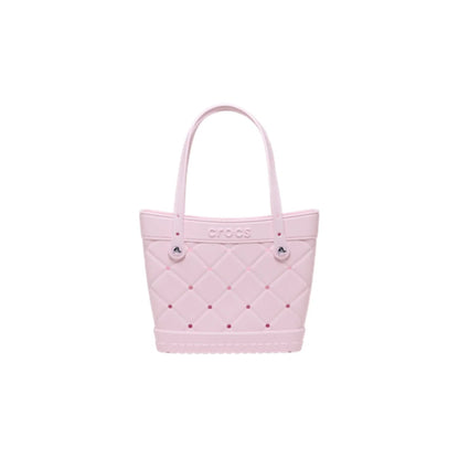 Medium Quilted Tote - Pink Milk
