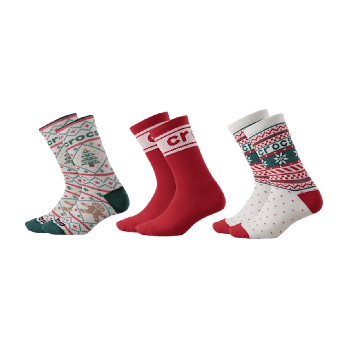 CrocsSocks Sweater Print 3-Pack - Multi