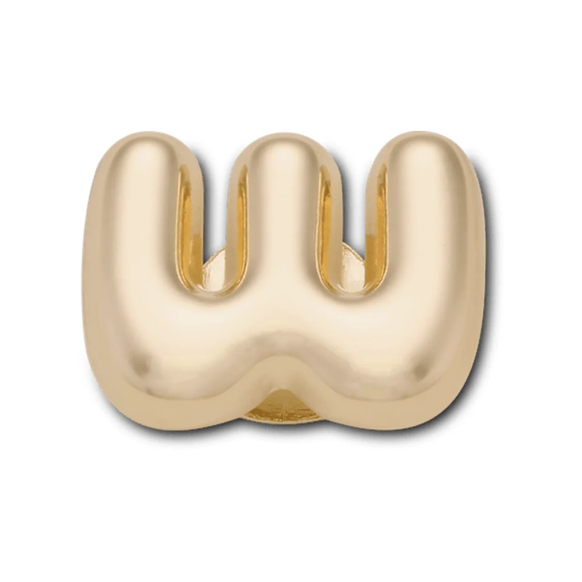 Gold Bubble Letter W