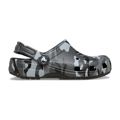 Kids' Classic Camouflage Clog - Black/Slate Grey