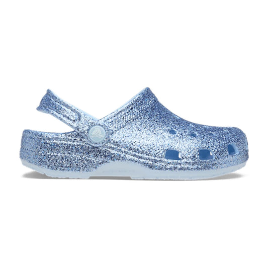 Kids' Classic Chunky Glitter Clog - Blue Frost