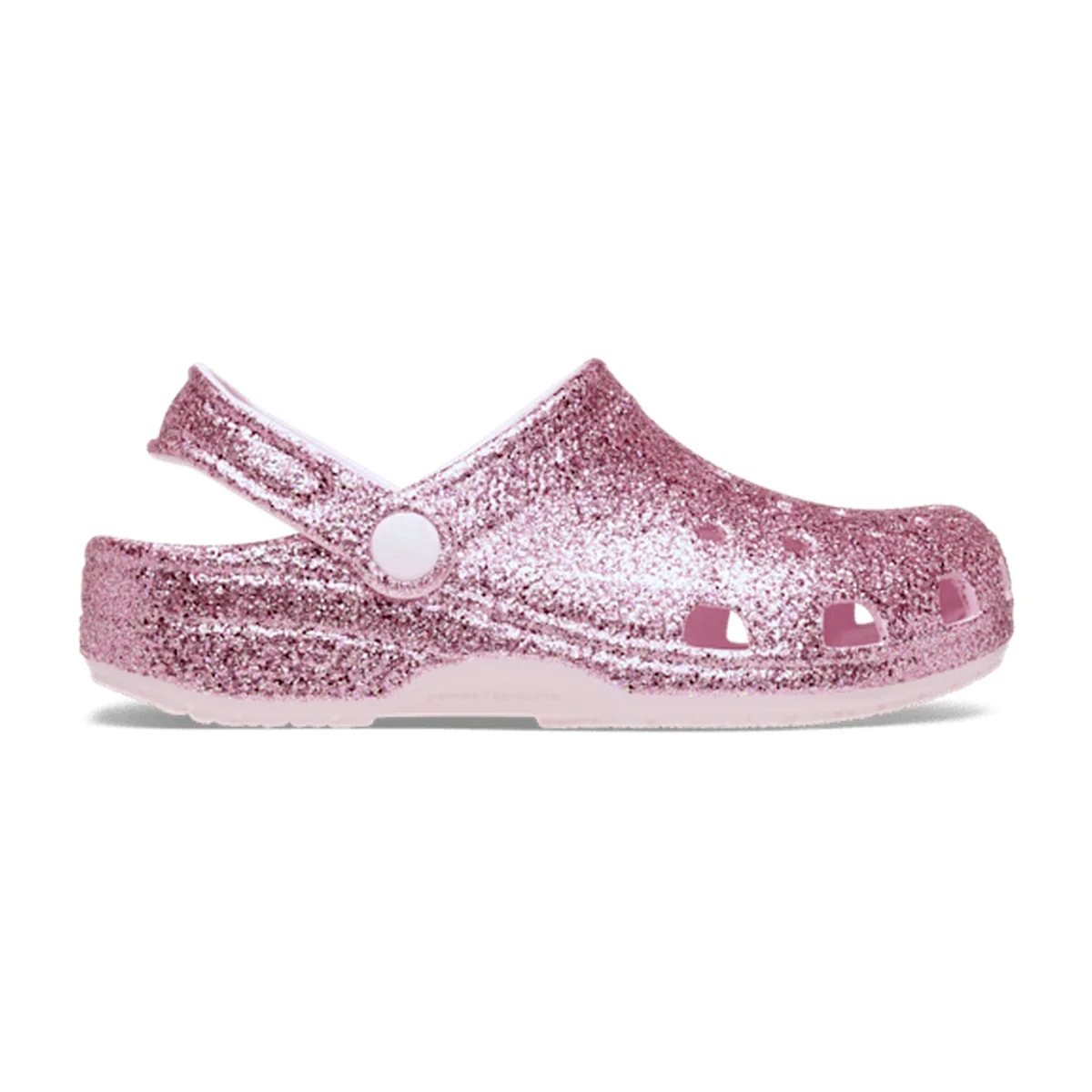 Kids' Classic Chunky Glitter Clog - Pink Milk