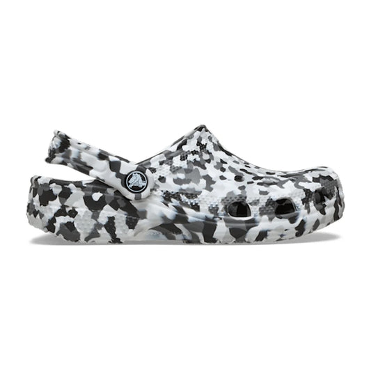 Kids' Classic Confetti Clog - Black / White