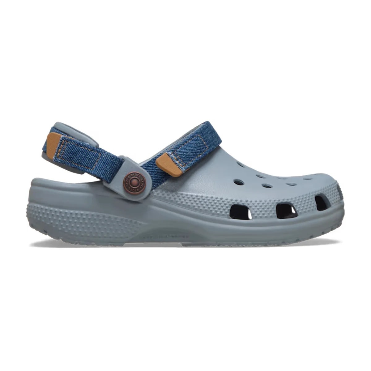 Crocs Kids' Classic Denim Adjustable Backstrap Clog ALT100