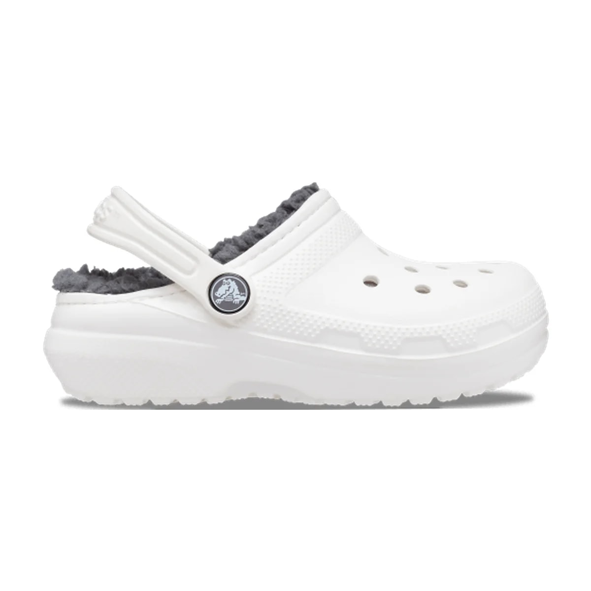 Kids' Classic Lined Clog - White / Grey