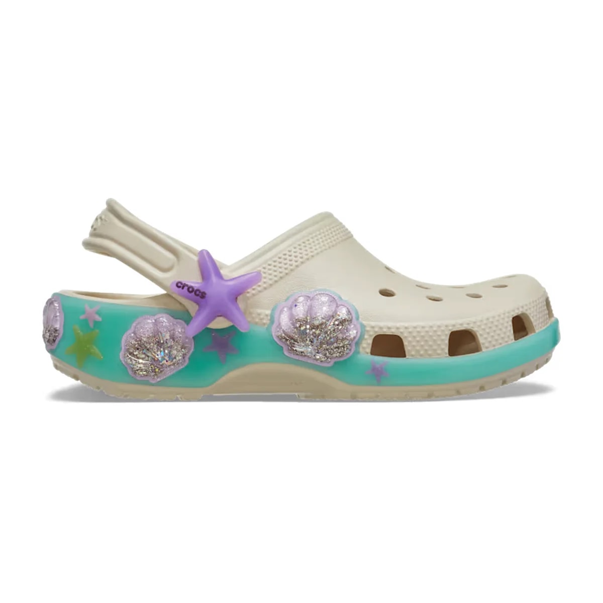 Crocs Kids' Classic Sea Sparkle Shaker Clog ALT100