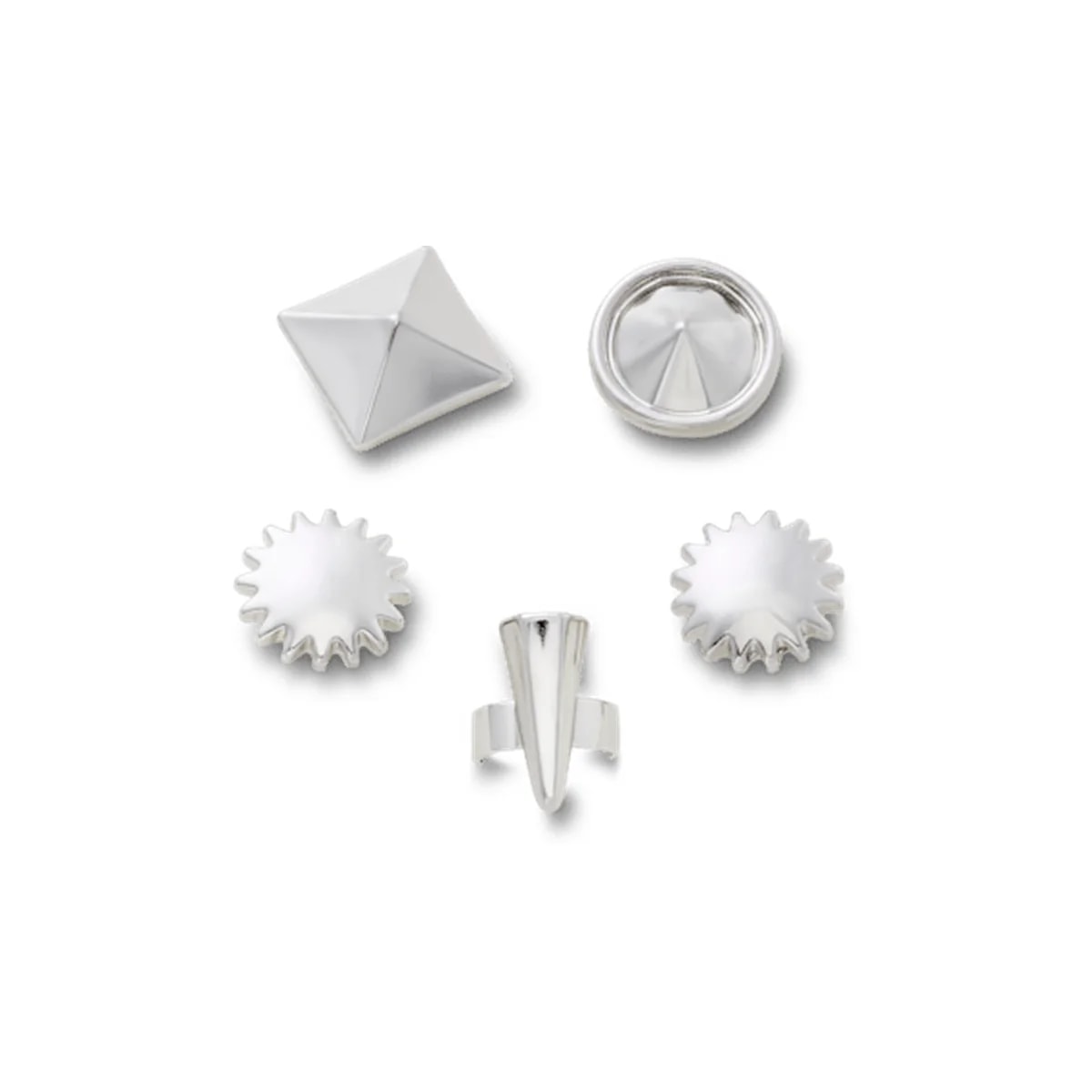 Sandal C Charms Silver Edgy 5 Pack