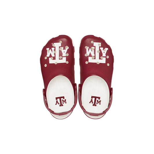 Texas AM Classic Clog - White