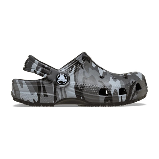 Toddler Classic Camouflage Clog - Black/Slate Grey