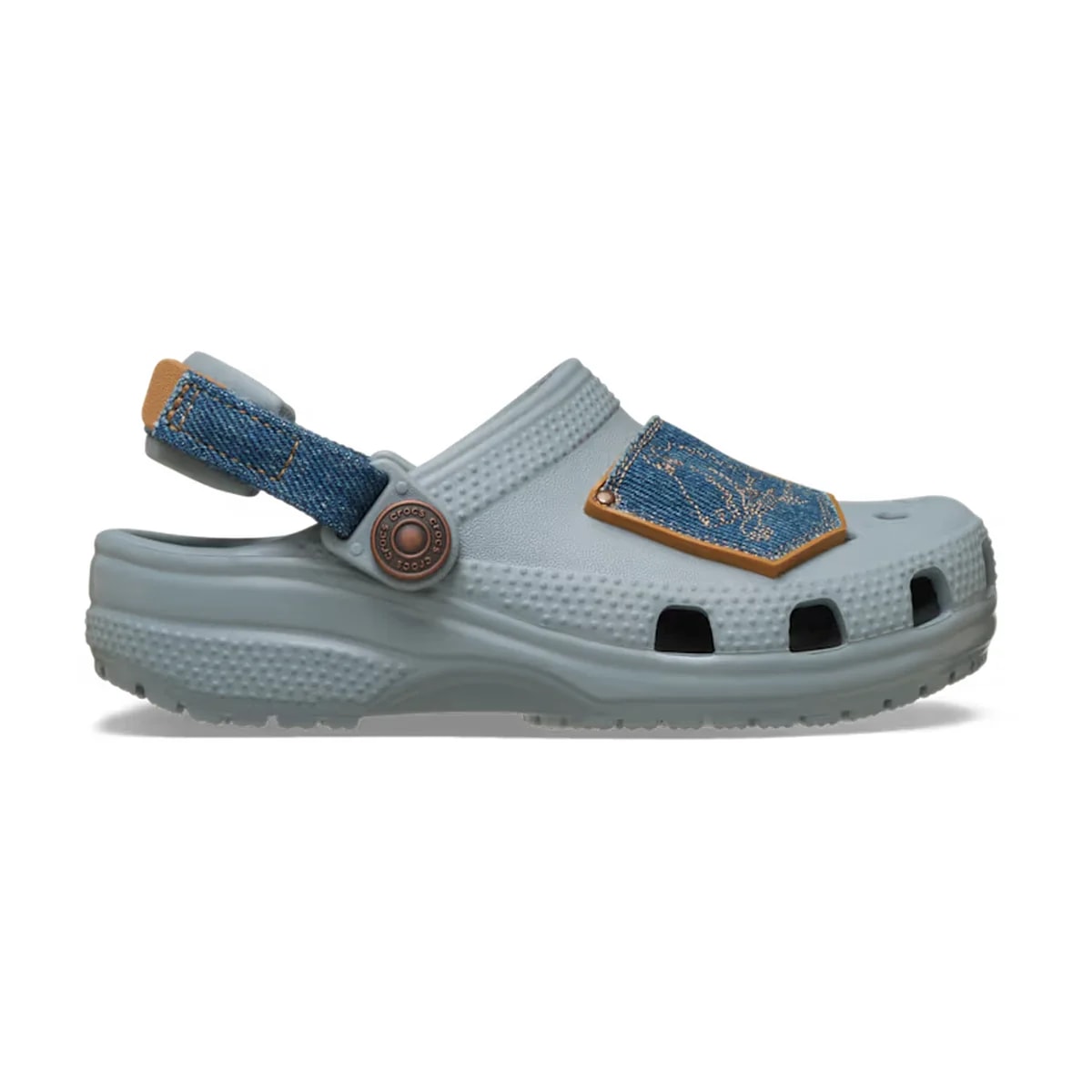 Crocs Toddler Classic Denim Adjustable Backstrap Clog ALT100