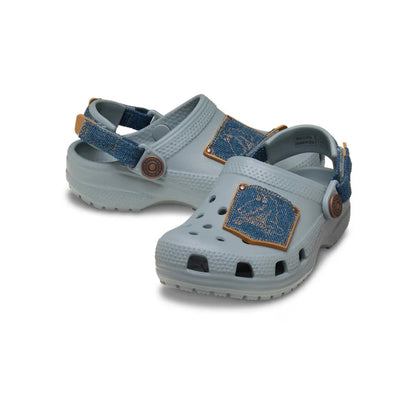 Crocs Toddler Classic Denim Adjustable Backstrap Clog ALT110