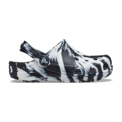 Toddler Classic Marbled Clog - Black / White