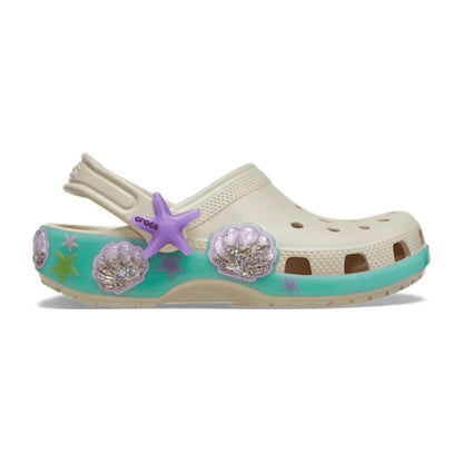 Toddler Classic Sea Sparkle Shaker Clog - Frappé
