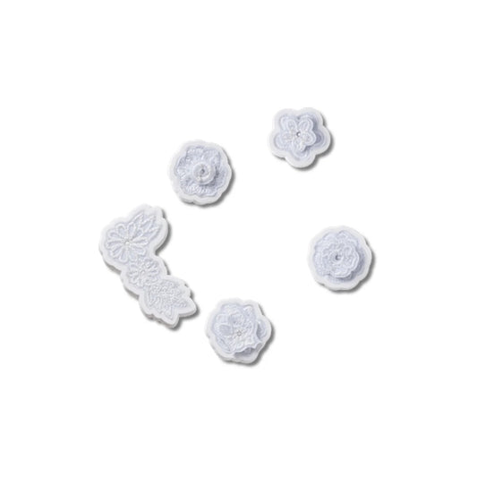 White Elegant Floral 5 Pack