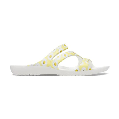 Kadee II Leopard Sandal - White / Yellow Daisy