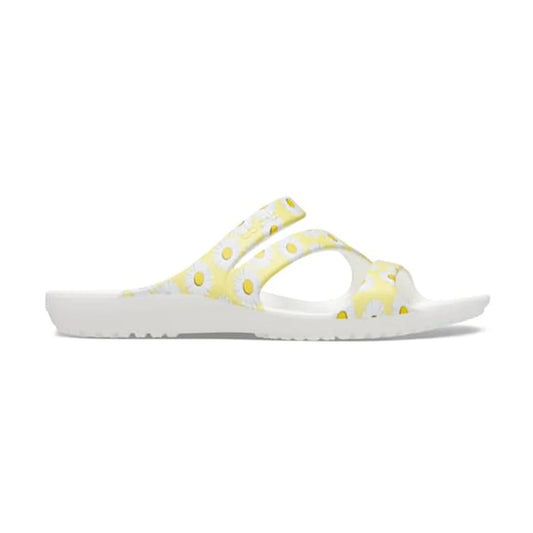 Kadee II Leopard Sandal - White / Yellow Daisy